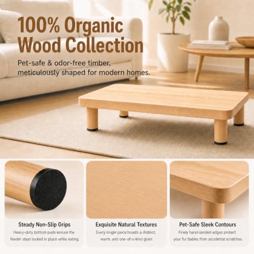Elevated Cat Food Stand for Automatic Feeder, 2.4" Raised Cat Bowl Stand - Image 4