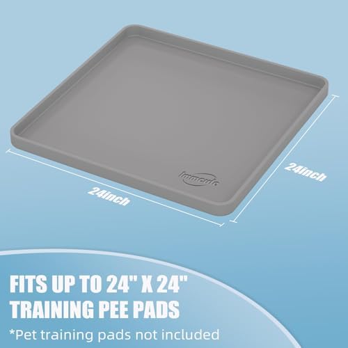 IMMCUTE Pee Pad Holder, Fits 24"×24" Training Pads — High Edges Stop Leaks - Image 3