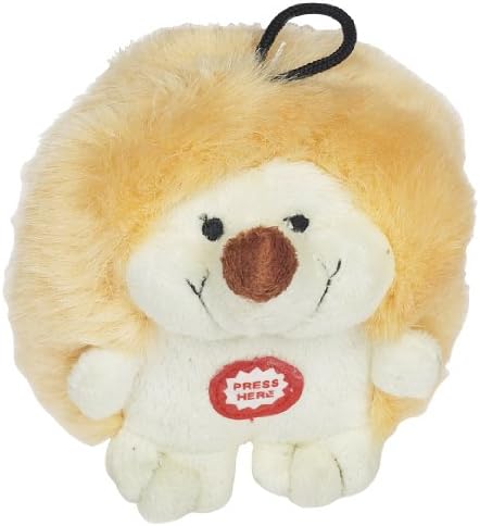 Pet Qwerks Plush Interactive Dog Toys - Chattering Hedgehog - 4.5 in, All Breed Sizes by PetQwerks