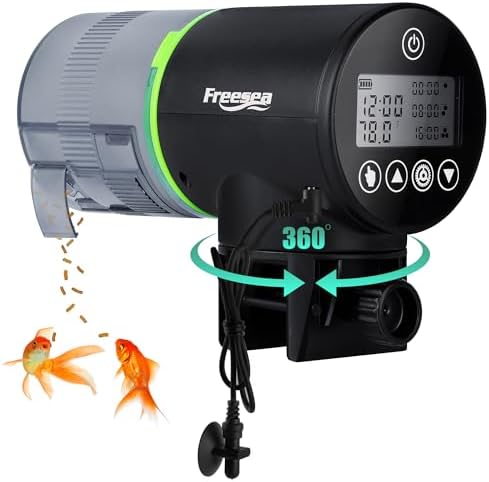 FREESEA Aquarium Automatic Fish Feeder: Programmable Dispenser by FREESEA