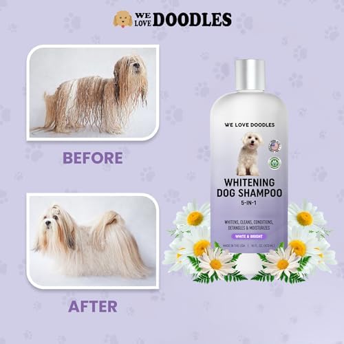 Dog Whitening Shampoo & Conditioner, Removes Stains On White Coat, USA Made - Image 2