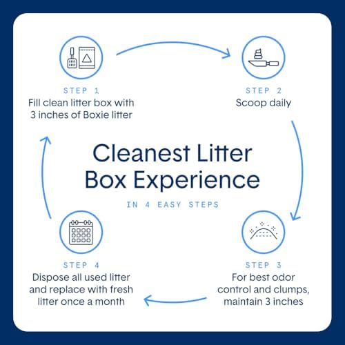 Boxiecat Cat Litter, Clumping, 32lbs, Gently Scented | 30 Day Odor Control | Clay | 2 Pack - Image 5