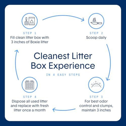 Boxiecat Cat Litter, Clumping, 32lbs, Gently Scented | 30 Day Odor Control | Clay | 2 Pack - Image 5