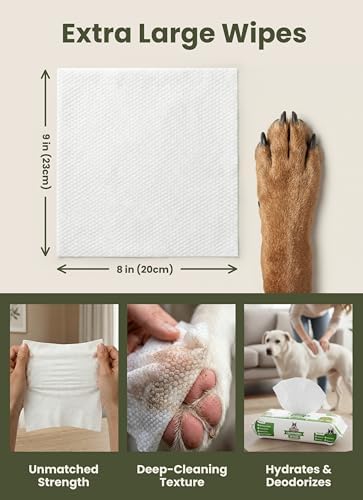 Pogi’s Dog Wipes – Hypoallergenic Pet Wipes for Paws, Body & Butt – Cleaning & Hydrating, Fragrance Free, 240 Count - Image 2