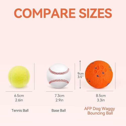 ALL FOR PAWS Interactive Dog Ball Toys, Smart Motion-Activated 2-Mode Automatic Bouncing Ball, E-TPU Material, USB Rechargeable, Enrichment Mental Stimulation Toy for Medium Large Dogs, 3.3 Inches - Image 4