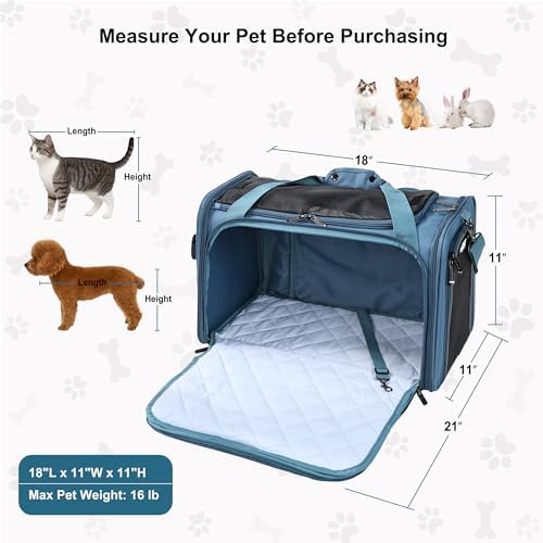 EliteField Deluxe Soft Pet Carrier for Cats and Dogs (3-Year Warranty) - Image 6