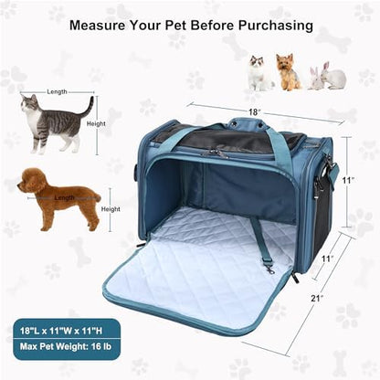 EliteField Deluxe Soft Pet Carrier for Cats and Dogs (3-Year Warranty) - Image 6