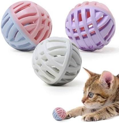 Cat Toy Balls with Bell Inside, Rubber, 2 inches, 3 Pcs by Unknown