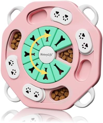 Dog Puzzle Toy for Smart Dogs, Interactive Dog Enrichment Toys,Level1(Pink) by MateeyLife