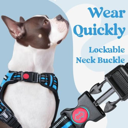 rabbitgoo Dog Harness Small Sized, Updated Easy On & Off with 3 Buckles - Image 3