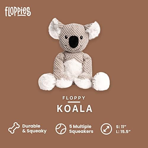fabdog Floppies Plush Dog Toy - Cute & Durable Squeaky Dog Toys - Best Squeak Toy for Puppies and All Breeds | Ideal Pet Gift| Large Koala - Image 2