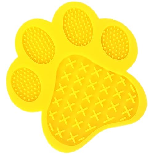 Dog Lick Pad Dog Feeding Mats Slow Eating Pet Mat with Super Suction by Mycicy