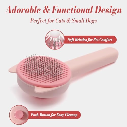 Cat Brush Hair, Cat Brushes for Indoor Cats Brush for Shedding - Image 3