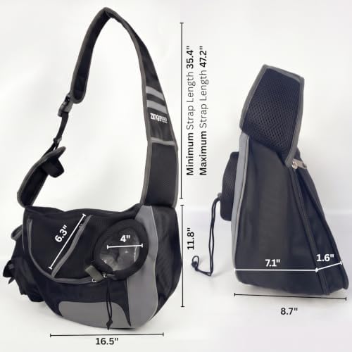Dog Sling Carrier - Hands-Free Small Dog & Cat Carrier Bag - Image 3