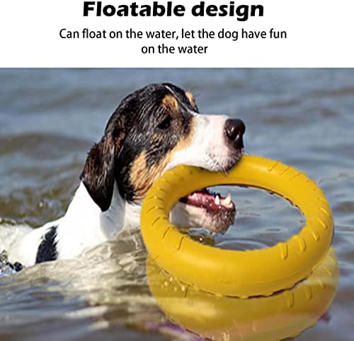 XL Large Indestructible Dog Toys, Dog Chew Toys for Aggressive Chewers,Flying Discs for Medium/Large Breeds. Floating Dog Ring Toys for Throwing, Catching, Grabbing. (12 Inch) - Image 5