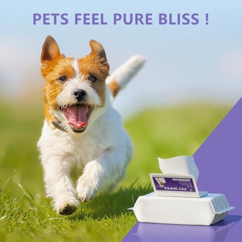 Pet Wipes, Alcohol-Free, Fragrance-Free, Hypoallergenic, for Cleaning and Grooming Dogs and Cats Paws, Face and Hips (80 Wipes) - Image 7