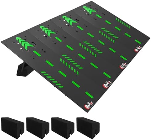 RC Car Jumping Ramp for 1/10 1/12 1/14 1/16 1/18 1/24 Scale, w/Foam Base by Unknown