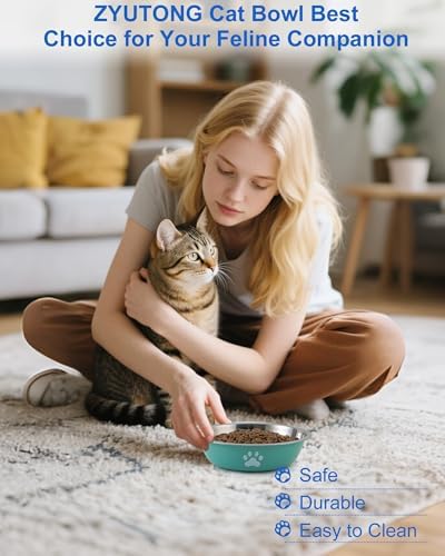 Stainless Steel Cat Bowl Whisker Friendly, Non-Slip, 6-Pack, 16 oz - Image 7