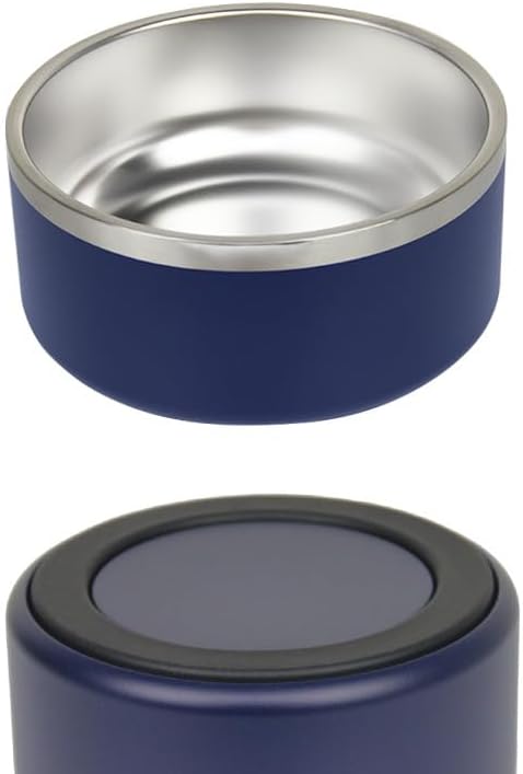 Non-Slip 42oz Stainless Steel Dog Bowl for Large Dogs – Heavy Duty, Dishwasher Safe & Rustproof, Extra Wide Base Prevents Tipping, Durable Pet Food & Water Feeder (Blue)