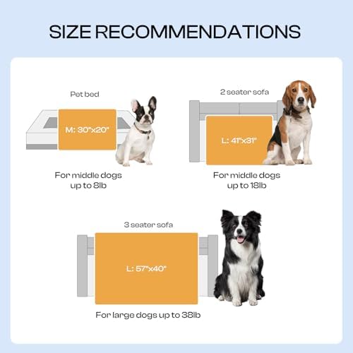 Luciphia Premium Fleece Pet Blanket for Small Medium Dogs Puppy Soft Sherpa Calming Cat Throw Blankets(Grey,41x31 inches) - Image 5