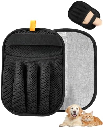 Pet Hair Removal Glove, Five-Finger Electrostatic Pet Hair Removal Glove by Unknown