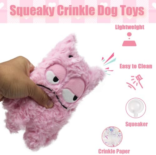 Monster Dog Valentine Toy for Puppy Gifts, Stuffed Dog Plush Toy - Image 2