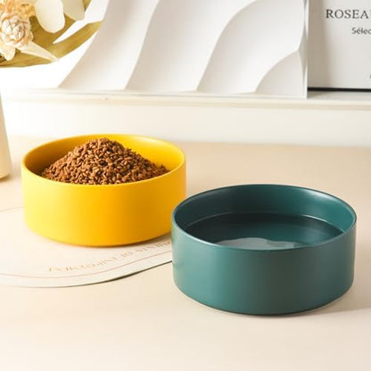 8'' Ceramic Dog Bowl - 70Oz Classic Dogs Food & Water Bowl for Medium and Large Breeds, Heavy-Duty Non-Slip Dog Dish, Food Grade Stoneware Pet Bowl, Dishwasher & Microwave Safe, Green - Image 6