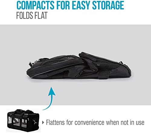 Sherpa Original Deluxe Travel Pet Carrier, Airline Approved - Black, Large - Image 4