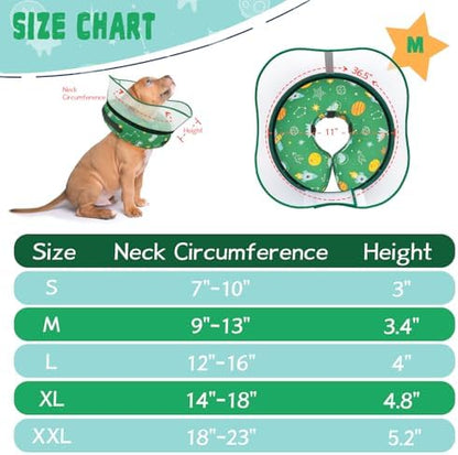 Elevated Inflatable Dog Cone Collar to Stop Licking, Doggie Donut Collar After Surgery, Soft Dog Cone Alternative for Small Medium Large Dogs - Image 6