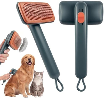 Cat Brushes for Indoor Cat，Pet Steam Brush for Dog Cats Grooming Kit Supplies Hair Grooming for Long Short Hair Cats Dogs by Unknown