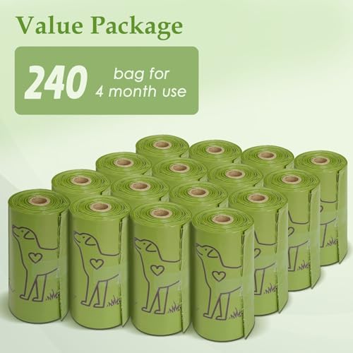 240 Count Lavender Scented 13” x 9” Dog Poop Bags Rolls - Image 6