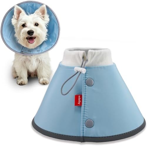 Agape Soft Dog Cone for Small Dogs & Cats, Recovery Collar to Stop Licking by Agape