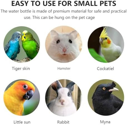 UKCOCO 2pcs Plastic Rabbit Water Feeder Hanging Pet Drinking Bottles No Leak Bunny Feeder for Hamsters Guinea Pigs Chinchillas Small Animals - Image 7
