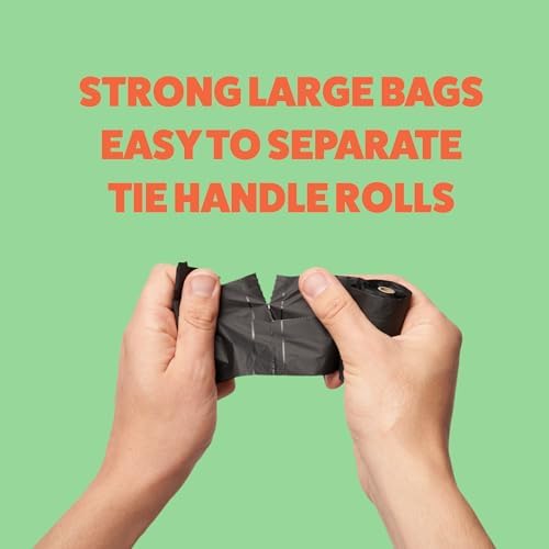 Tuff Pets Certified Compostable Dog Poop Bags with Handles, 12 Thick Rolls - Image 3