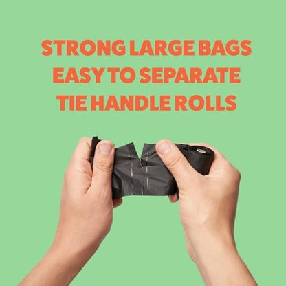 Tuff Pets Certified Compostable Dog Poop Bags with Handles, 12 Thick Rolls - Image 3