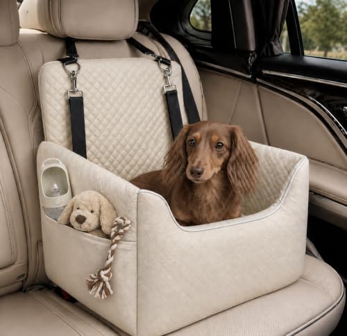 ALL GOOD PET SUPPLIES Dog Car Seat for Small/Medium Dogs Under 35lbs by AllGood