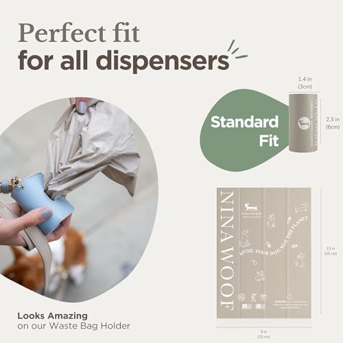 100% Certified Home Compostable and Biodegradable Dog Poop Bags - ASTM D6400 & EN 13432 Compliant dog poop bags rolls – 270 Bags – 18 x Rolls of Plant Based Poop Bags for dogs - Thick Poop Bags - Image 6