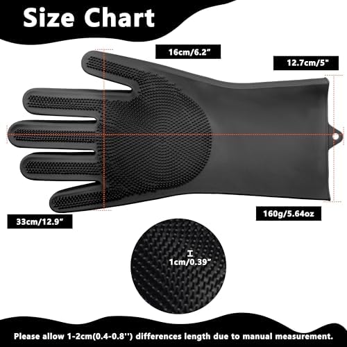 Pet Grooming Gloves—Dog Washing Gloves with High-Density Teeth - Image 2