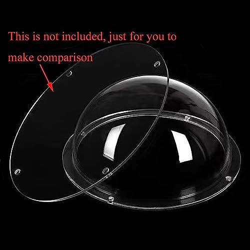 LOTOWELZON 4.7In/120mm Clear Acrylic CCTV Camera Dome Cover Window Skylight - Image 3