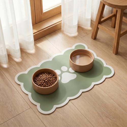 Absorbent Pet Feeding Mat Thickened Leak-Proof Dog Cat Bowl Mat by Unknown