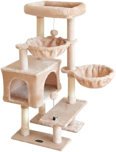 Cat Tree Cat Tower Condo Pet Activity Center Sisal Scratching Post by KIYUMI