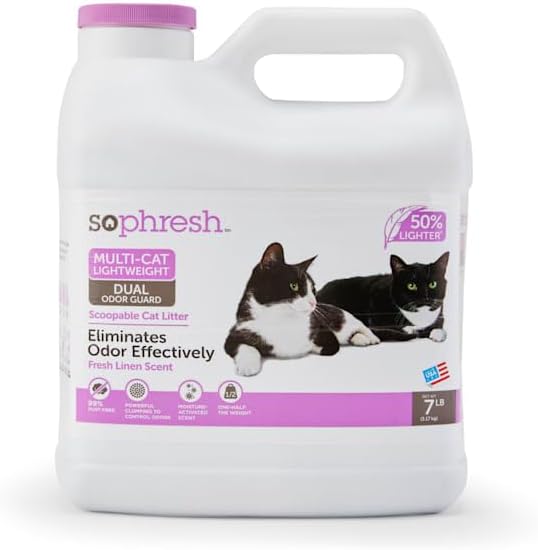 So Phresh Multi-Cat Lightweight Dual Odor Guard Litter 7 lbs.