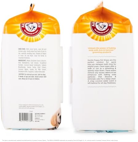 Arm & Hammer Puppy Grooming Wipes, Coconut Water, 100 Count - Image 5