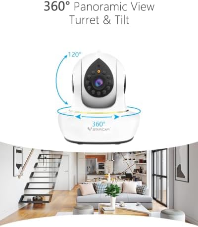 VSTARCAM 3MP Pet Cameras, Security Camera Indoor, Interactive Cat/Pet Camera with Phone App, 2.4GHz with IR Night Vision, AI Motion Tracking, 2-Way Audio, 24/7 Cloud & SD Card Storage - Image 5