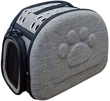 PetLike Airline Approved Pet Carrier Soft Sided Collapsible Travel Bag for Cats & Small Dogs (Grey, Linen) by PetsLikePetLike