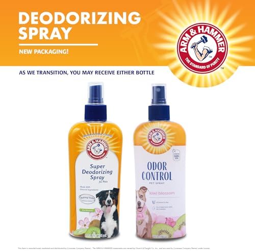 Arm & Hammer Super Deodorizing Dog Spray, Kiwi Blossom, 8 Fl Oz, 6-Pack - Image 2
