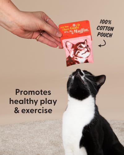 Blue Q Catnip - Cute Cat Toys for Biting w/Funny Graphics - It's Me Muffin - Image 5