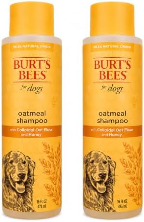 Burts Bees for Pets Oatmeal Dog Shampoo with Honey, 16 Fl Oz, 2-Pack by BurtsBeesforPets