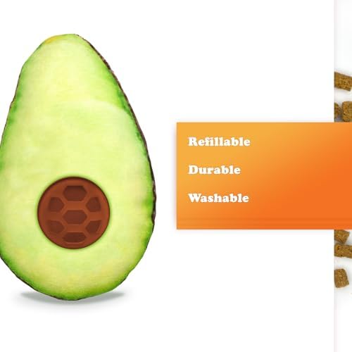 Meowijuana Knock 'n' Nibble Avocado Treat-Dispensing Cat Toy | Refillable - Image 5