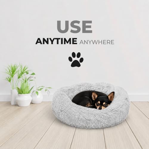 Whiskers & Friends Cat Beds for Indoor Cats & Small Dog, Fluffy Cat Bed - Image 6